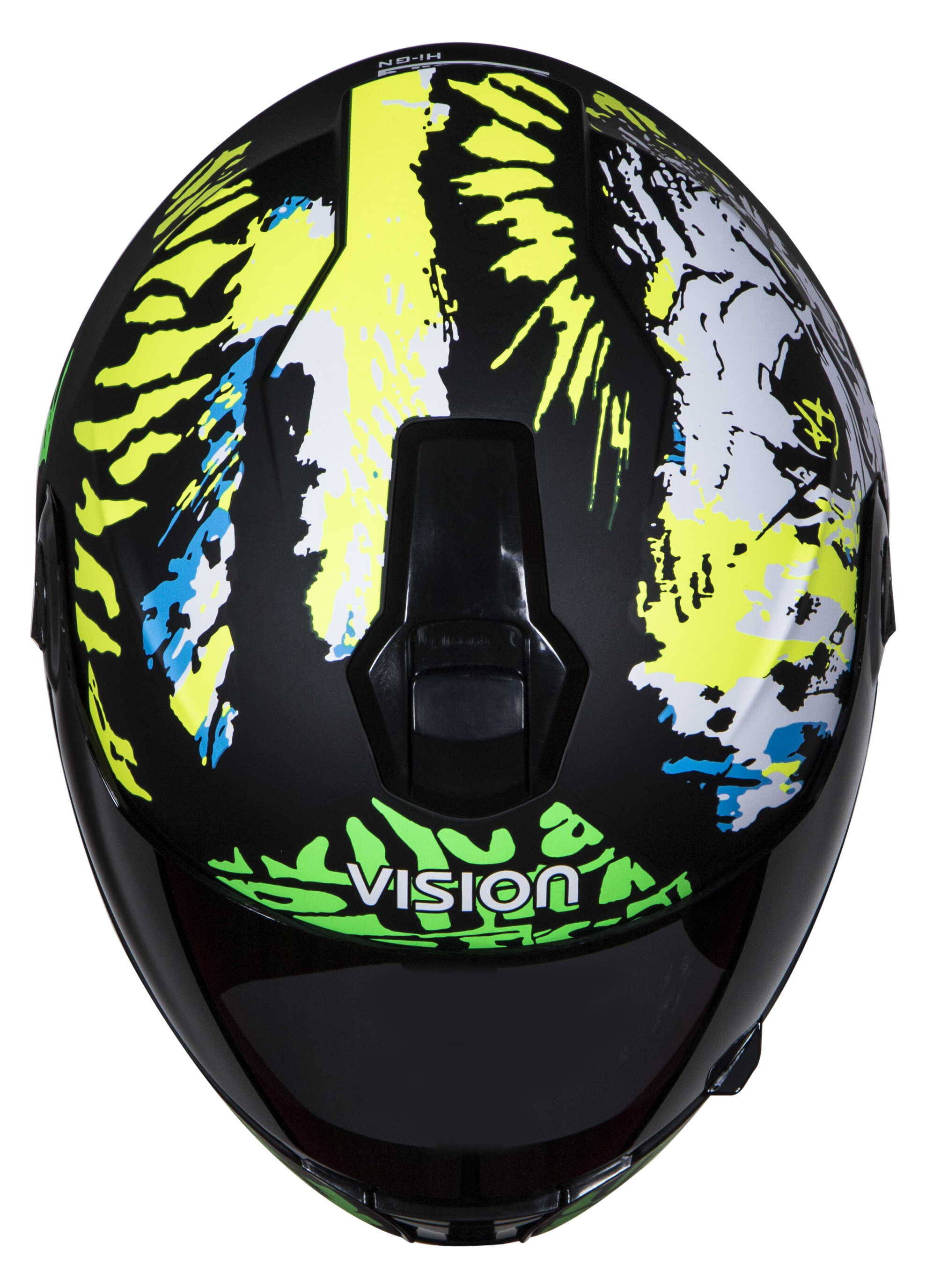 SBH-11 Vision Skull Mat Black With Fluo Yellow( Fitted With Clear Visor Extra Smoke Visor Free)